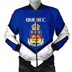 Quebec Coat Of Arms Men Bomber Jacket Lucian Style J5W Bomber Jacket