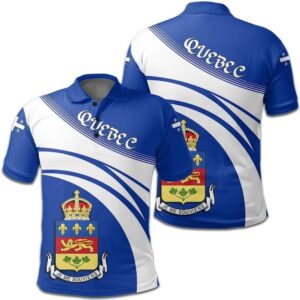 Quebec Coat Of Arms Polo Shirt Cricket Style J5W