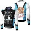 Queen 50th Anniversary 1970 2020 Legend Rock Band Signatures 3D Designed Allover Gift For Queen Fans Bomber Jacket