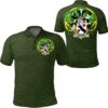 Quicke Ireland Polo Shirt - Celtic Shamrock - Irish Family Crest A7