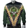 Quinn or O'Quin Ireland Bomber Jacket - GD Irish Legend Shamrock V Tie-Dye A7