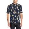 Raccoon Pattern Print Design A06 Men Polo Shirt