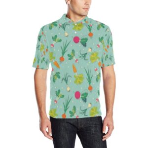 Radish Pattern Print Design A01 Men Polo Shirt