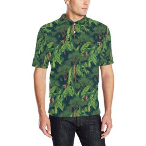 Rainforest Pattern Print Design A01 Men Polo Shirt