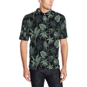 Rainforest Pattern Print Design Rf02 Men Polo Shirt