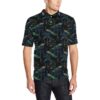Rainforest Peacock Pattern Print Design A04 Men Polo Shirt