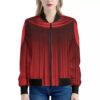 Red Curtain Theater Print Women'S Bomber Jacket