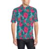 Red Hibiscus Pattern Print Design Hb017 Men Polo Shirt