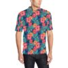 Red Hibiscus Pattern Print Design Hb02 Men Polo Shirt