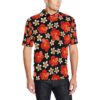 Red Hibiscus Pattern Print Design Hb022 Men Polo Shirt