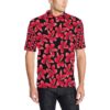 Red Plumeria Pattern Print Design Pm025 Men Polo Shirt