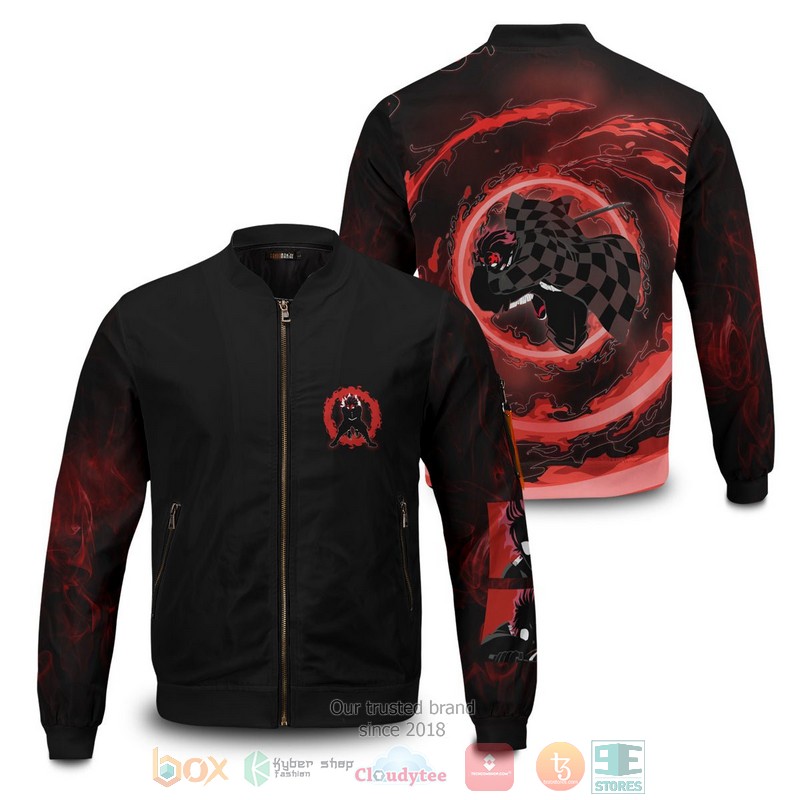 Red Tanjiro Bomber Jacket Red Tanjiro Bomber Jacket