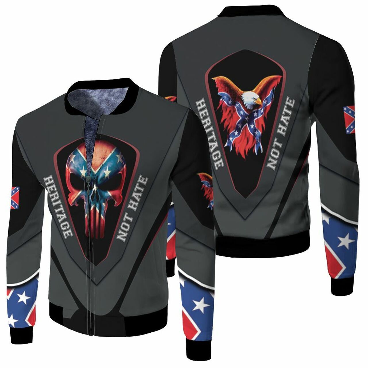 Redneck Punisher Skull Heritage Not Hate 3D T Shirt Hoodie Sweater Jersey Bomber Jacket Model 5038 Bomber Jacket Redneck Punisher Skull Heritage Not Hate 3D T Shirt Hoodie Sweater Jersey Bomber Jacket Model 5038 Bomber Jacket