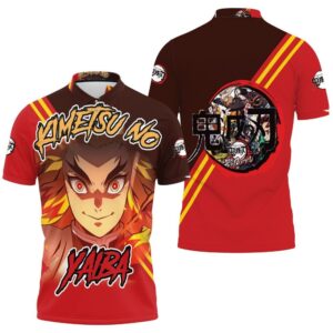 Rengoku Kyojuro Kimetsu No Yaiba Polo Shirt