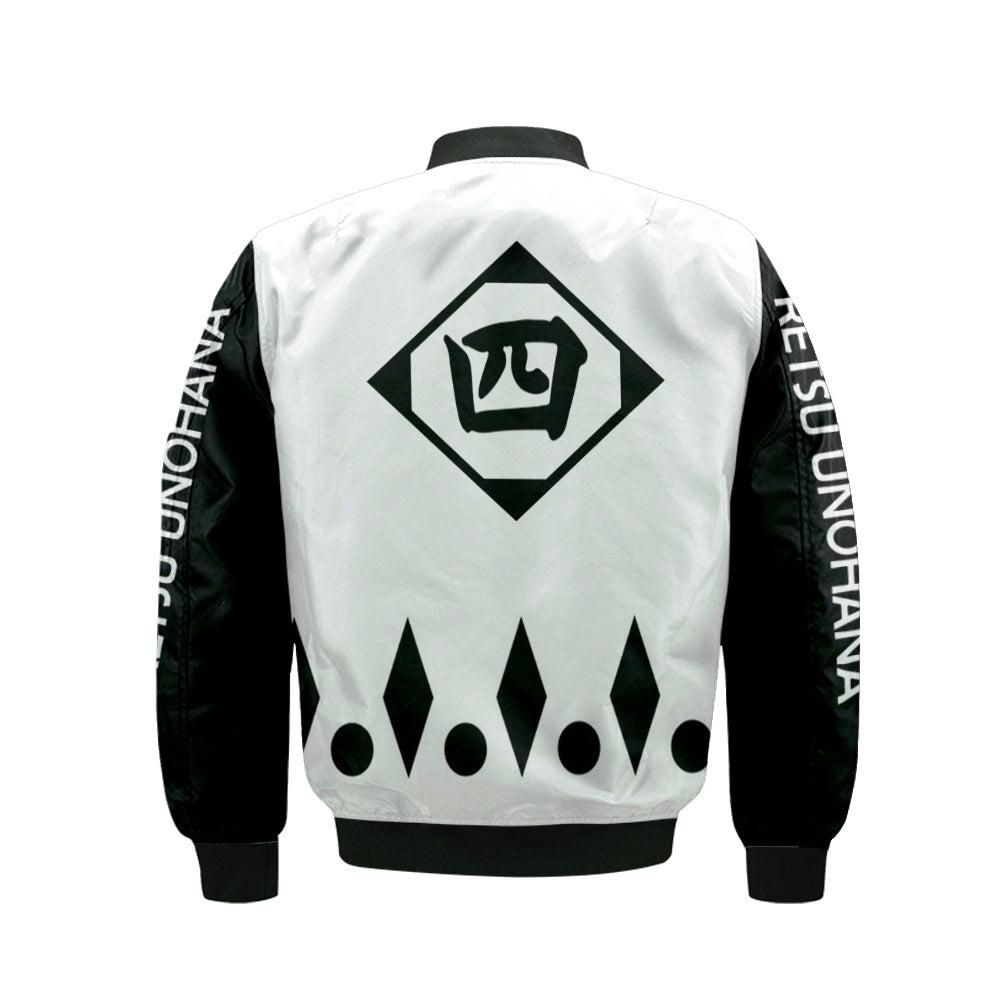 Retsu Unohana Fourth Division Bomber Jacket Custom Bleach Cosplay Costumes Bomber Jacket Retsu Unohana Fourth Division Bomber Jacket Custom Bleach Cosplay Costumes Bomber Jacket