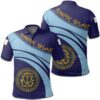 Rhode Island Coat Of Arms Polo Shirt Cricket Style J5W