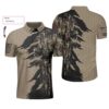 Ripped Vintage Golfing Clubs Skull Camouflaged Custom Name Polo Shirt #Dh