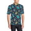 Robot Pattern Print Design A05 Men Polo Shirt