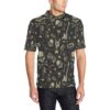 Rock And Roll Skull Pattern Print Design A03 Men Polo Shirt