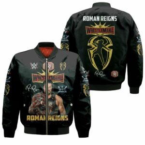 Roman Reigns Wrestlemania Wwed Legend Signed For Fan 3D T Shirt Hoodie Sweater Bomber Jacket Model 5061 Bomber Jacket