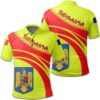 Romania Coat Of Arms Polo Shirt Cricket Style J5W