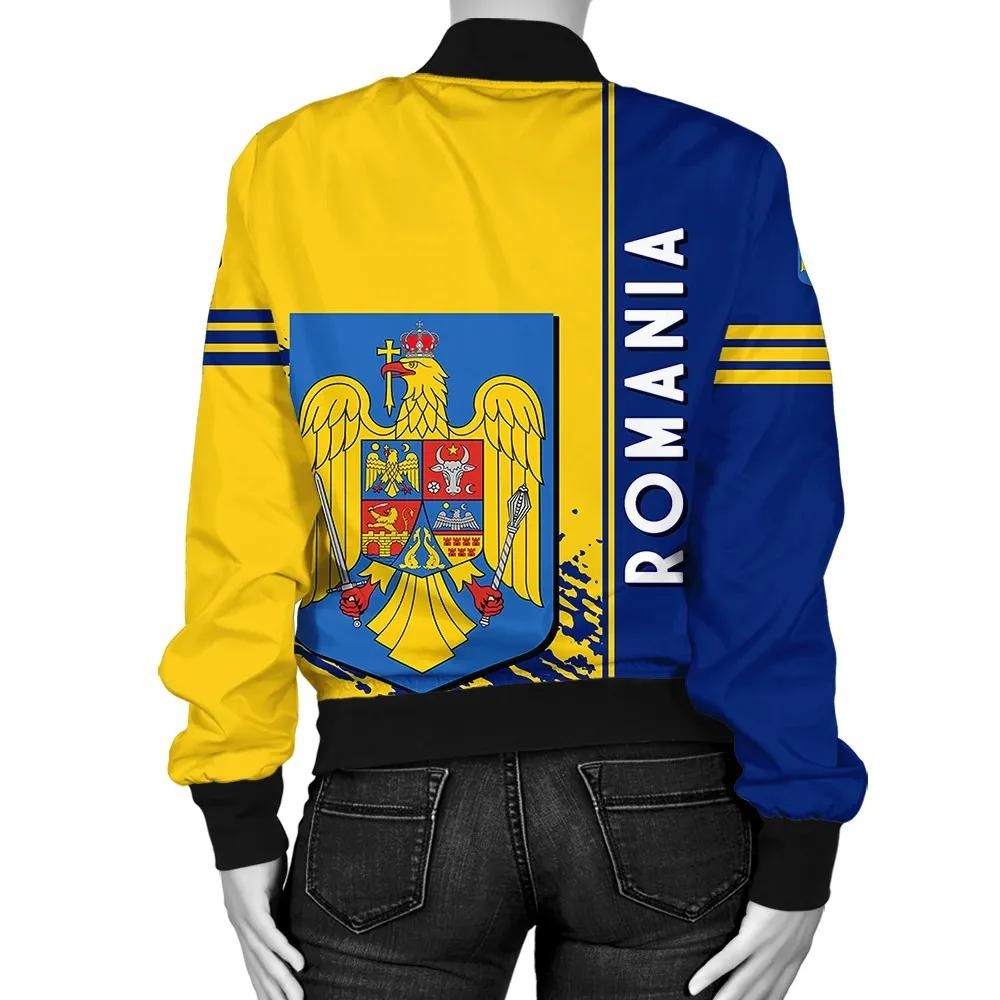 Romania-Coat-Of-Arms-Women-Bomber-Jacket-Quarter-Style-1-J7-1
