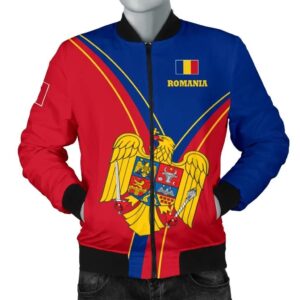 Romania Men's Bomber Jacket - Romanian Pride - BN22 Bomber Jacket