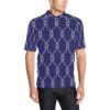 Rope Pattern Print Design A03 Men Polo Shirt