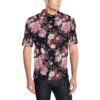 Rose Pattern Men Polo Shirt