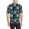 Rose Pattern Print Design A02 Men Polo Shirt