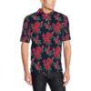 Rose Pattern Print Design A04 Men Polo Shirt