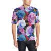 Rose Pattern Print Design Ro09 Men Polo Shirt