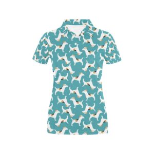 Russell Terriers Print Design Lks301 Women'S Polo Shirt