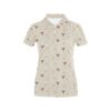 Russell Terriers With Bone Print Design Lks302 Women'S Polo Shirt