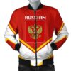 Russian Coat Of Arms Men Bomber Jacket Lucian Style J5W Bomber Jacket