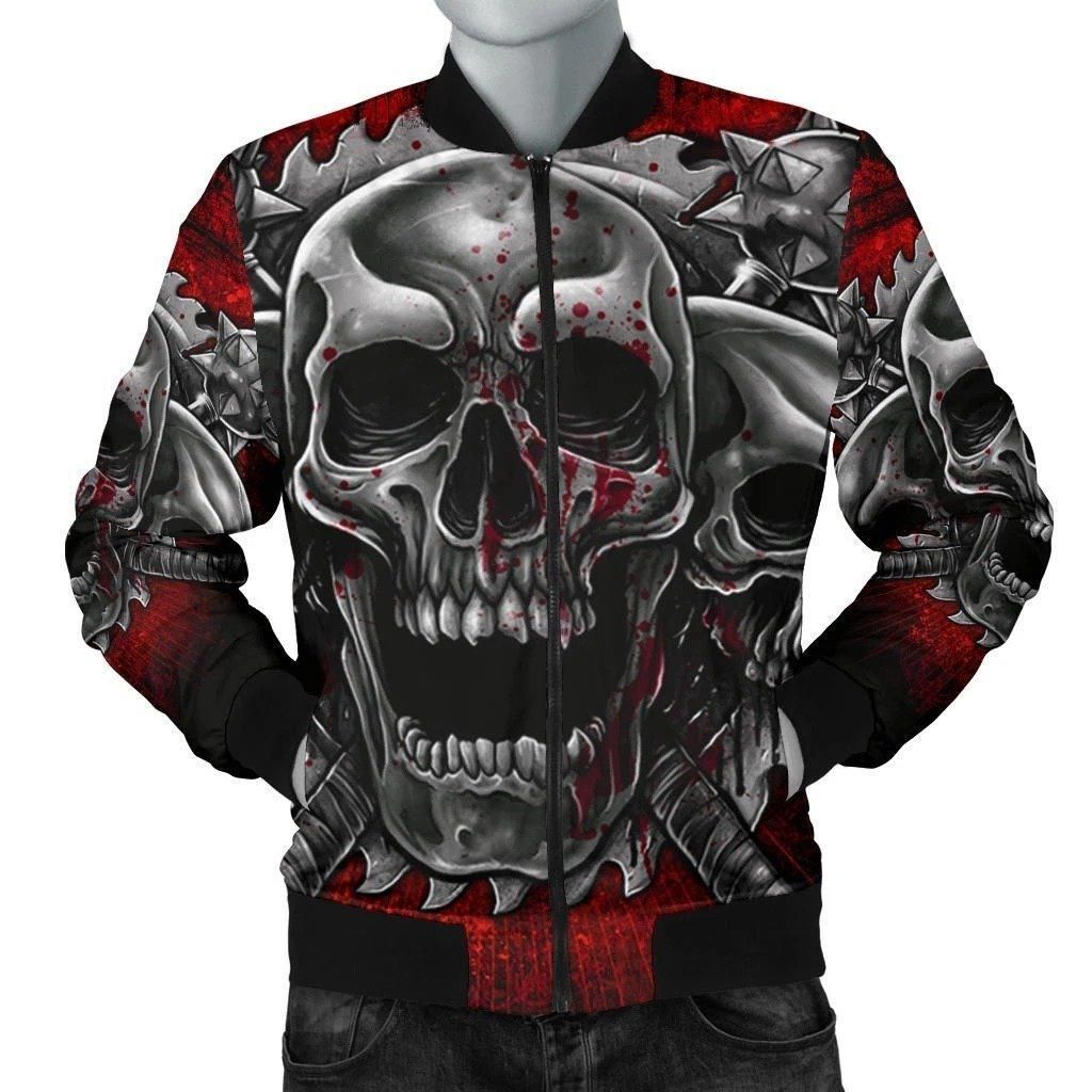 SKULL BOMBER JACKET PL232 Bomber Jacket SKULL BOMBER JACKET PL232 Bomber Jacket