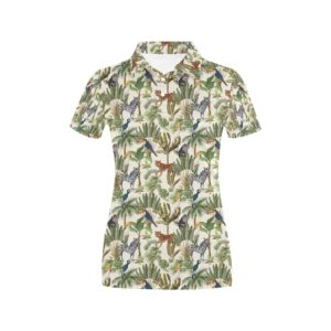 Safari Animal Print Design Lks304 Women'S Polo Shirt