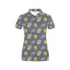 Safari Elephant Lion Print Design Lks303 Women'S Polo Shirt