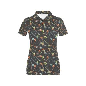 Safety Pin Print Design Lks301 Women'S Polo Shirt