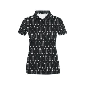 Safety Pin Print Design Lks302 Women'S Polo Shirt