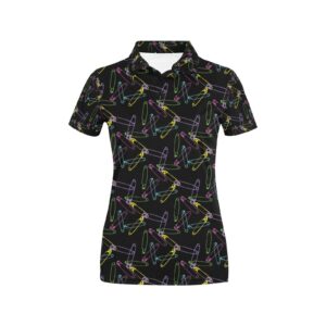 Safety Pin Print Design Lks304 Women'S Polo Shirt
