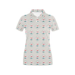 Sailboat Print Design Lks301 Women'S Polo Shirt