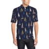 Sailing Ships Pattern Print Design A03 Men Polo Shirt