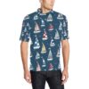 Sailing Ships Pattern Print Design A04 Men Polo Shirt