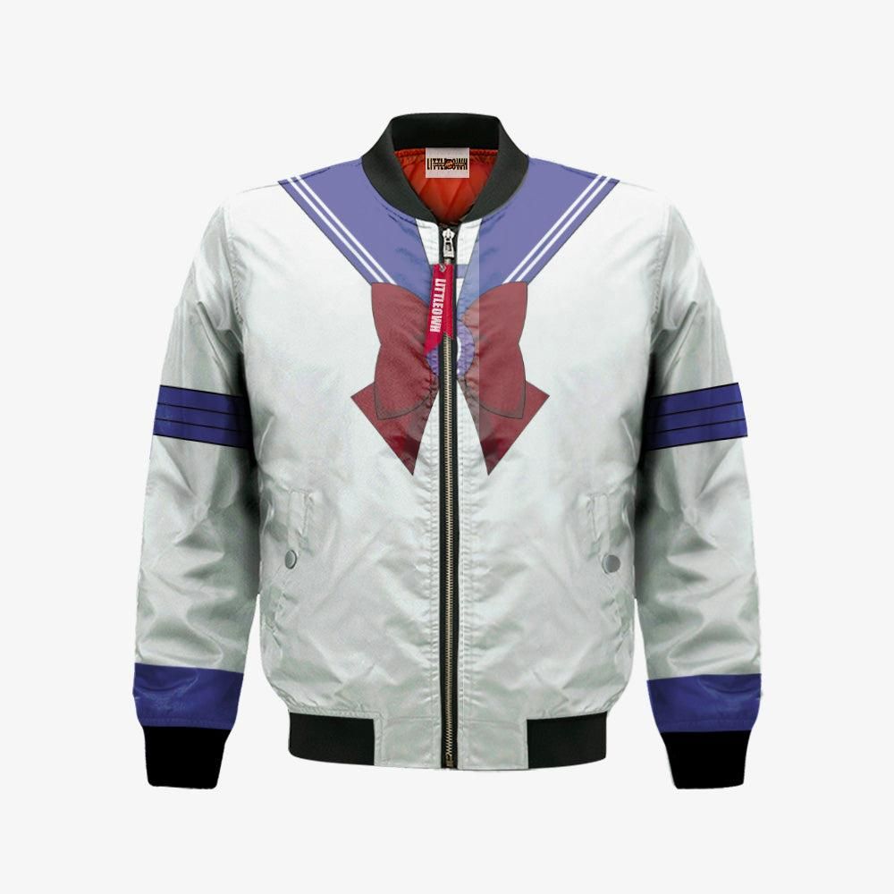 Sailor Saturn Bomber Jacket Custom Sailor Moon Cosplay Costumes Bomber Jacket Sailor Saturn Bomber Jacket Custom Sailor Moon Cosplay Costumes Bomber Jacket