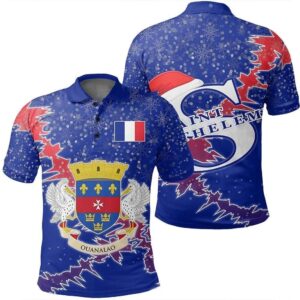 Saint Barthélemy Christmas Coat Of Arms Polo Shirt X Style J78