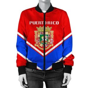 Saint Barthelemy Coat Of Arms Women Bomber Jacket Lucian Style JW5 Bomber Jacket