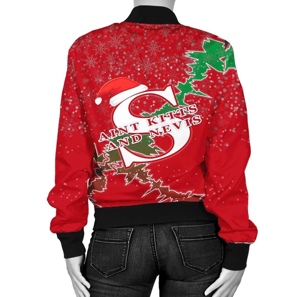 Saint-Kitts-and-Nevis-Christmas-Coat-Of-Arms-Women-Bomber-Jacket-X-Style-J78-Bomber-Jacket-1
