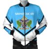 Saint Lucia Coat Of Arms Men Bomber Jacket Lucian Style J5W