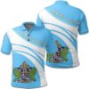 Saint Lucia Coat Of Arms Polo Shirt Cricket Style J5W